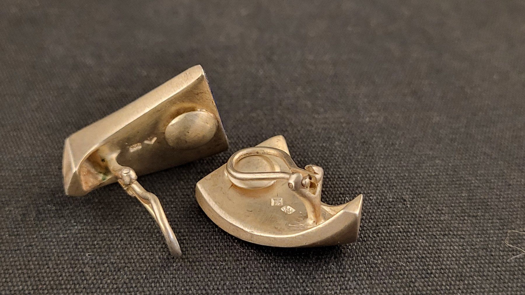 Orecchini pendenti & Orecchini a lobo: Silber Ohrclips mit Lapislazuli – Usato da Basel venduto da spinne02 3