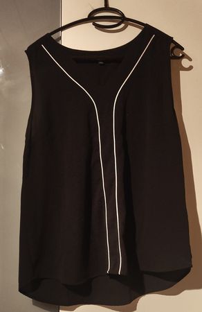 Elegante, schwarze Bluse 40 - 42