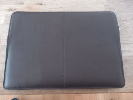 Knomo London Ledertasche / Sleeve für 13" Laptop Braun glatt
