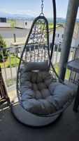 Hängesessel mit Kissen für Balkon/Garten 