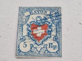Rayon 17II, blaue Raute, ab 1.-