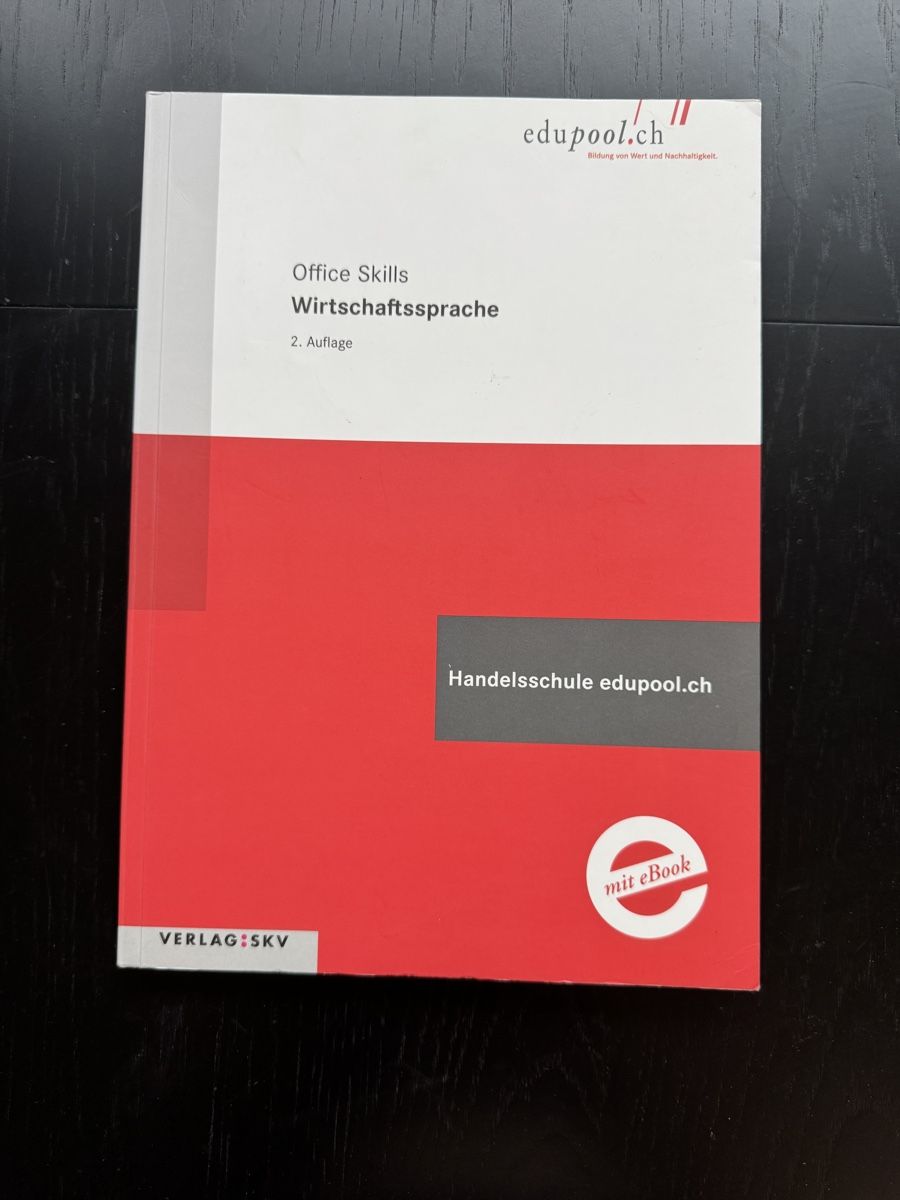 Bücher: Office Skills - Wirtschaftssprache - edupool – Gebraucht aus Kilchberg ZH von zimna