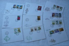 FL 1986 Neuausgaben 10 FDC SBK 833 - 855