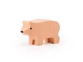 Holztier, Schwein, 4,0cm, Trauffer, neu