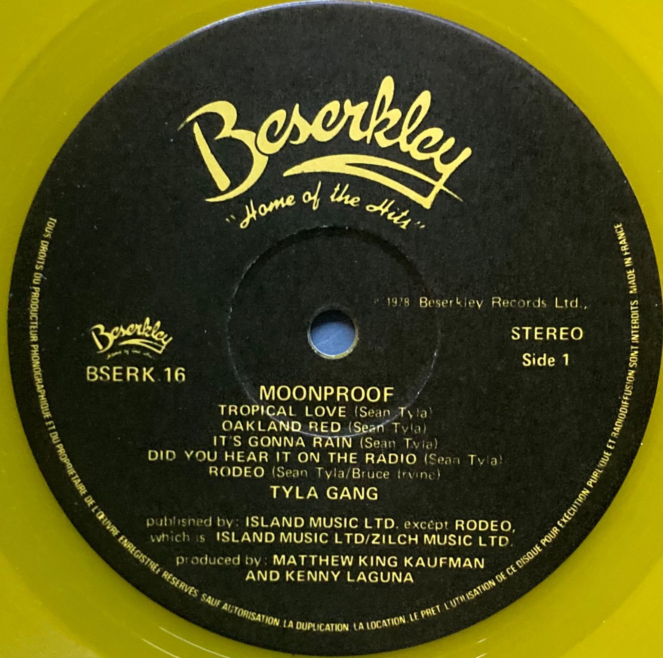 Schallplatten: TYLA GANG - MOONPROOF – Gebraucht aus Poliez-Pittet von Newtown-Records 4