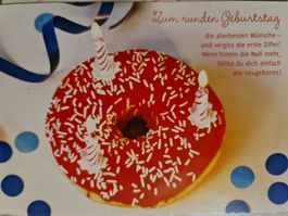 Ansichtskarte Donut Geburtstag