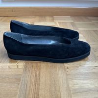 Gieffeuno schwarze Wildleder Ballerinas, Grösse 40-41