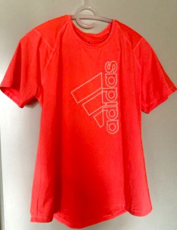 Adidas T-Shirt, Grösse M, Neon Orange, Top Zustand!