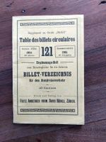 David Bürkli - Billet-Verzeichnis - 1904