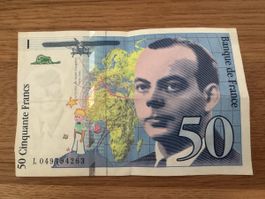 50 Francs Frankreich – Saint-Exupéry Kleiner Prinz Banknote