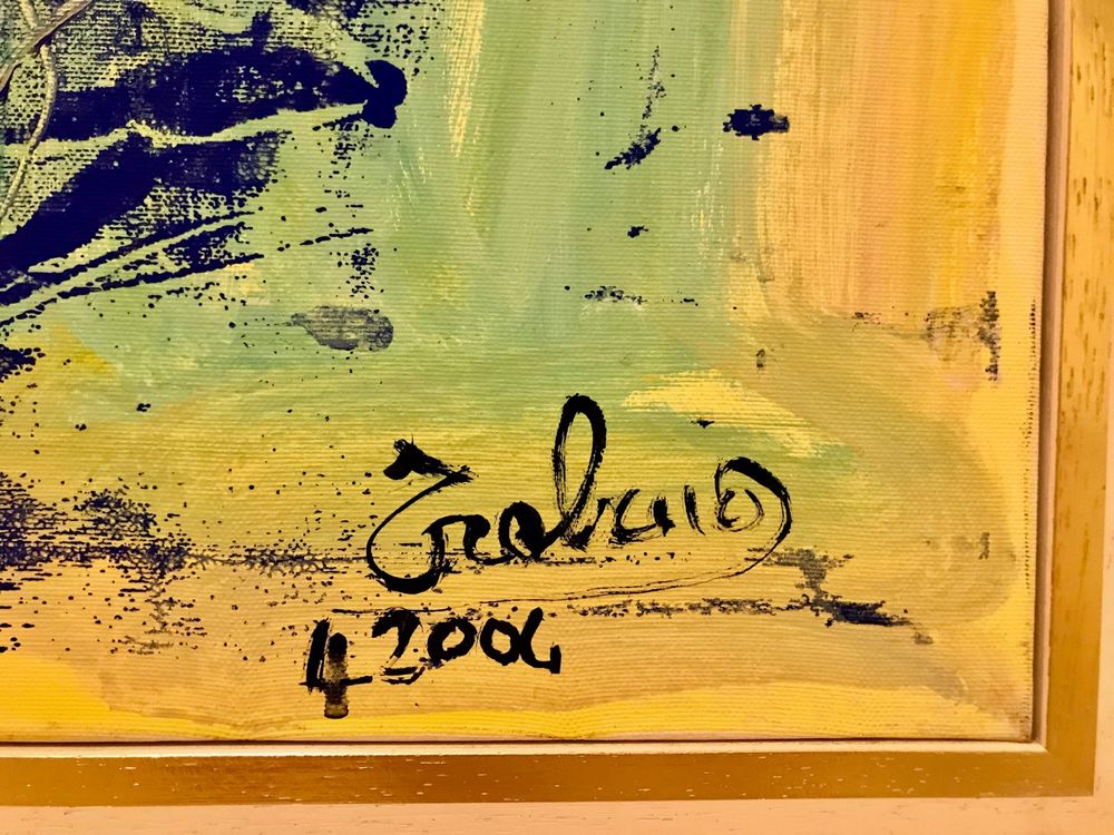 Dipinti: Trabuio - Grosses Gemälde 100x90 cm – Usato da Luzern venduto da isa_27cg 1