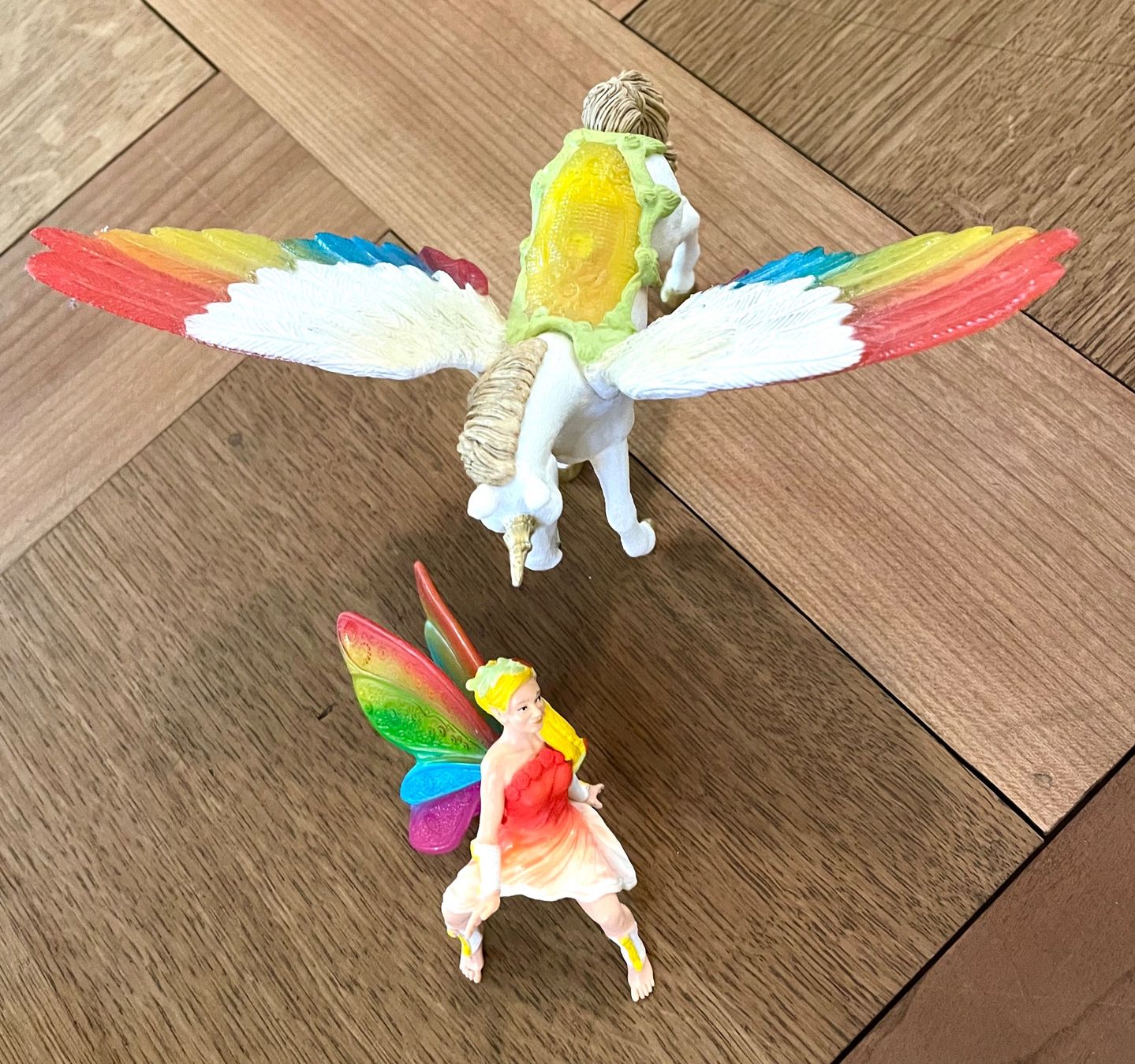 Figuren: Spielzeug Pferd mit Elfe/Engel – Gebraucht aus Zürich von Capetown14 1