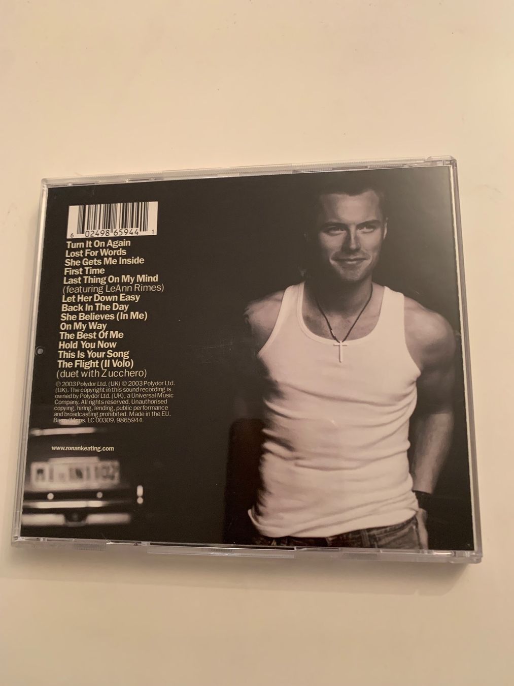 CD: Ronan Keating / Turn it on / 2003 – Usato da Dübendorf venduto da Shreck 1