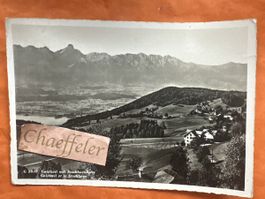 1942 Alte Ansichtskarte Goldiwil mit Stockhornkette, 