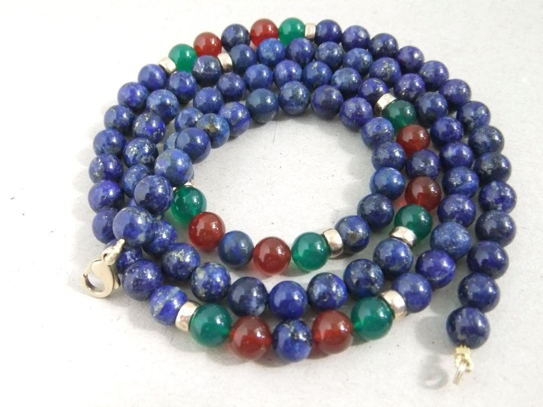 Catenine: Lapislazuli Kette - 375 Gold 9CT – Usato da Esslingen venduto da eintagammeer