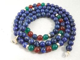 Lapislazuli Kette - 375 Gold 9CT