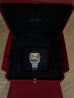 Cartier Santos Uhr mit Box und Papieren guter Zustand