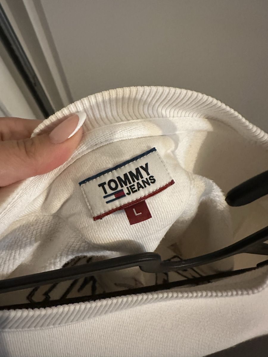 Tommy Hilfiger Maglioni & Felpe: Sweatshirt Tommy Jeans weiss Grösse L  – Usato da Reinach BL venduto da Alles_muss_weg00 4