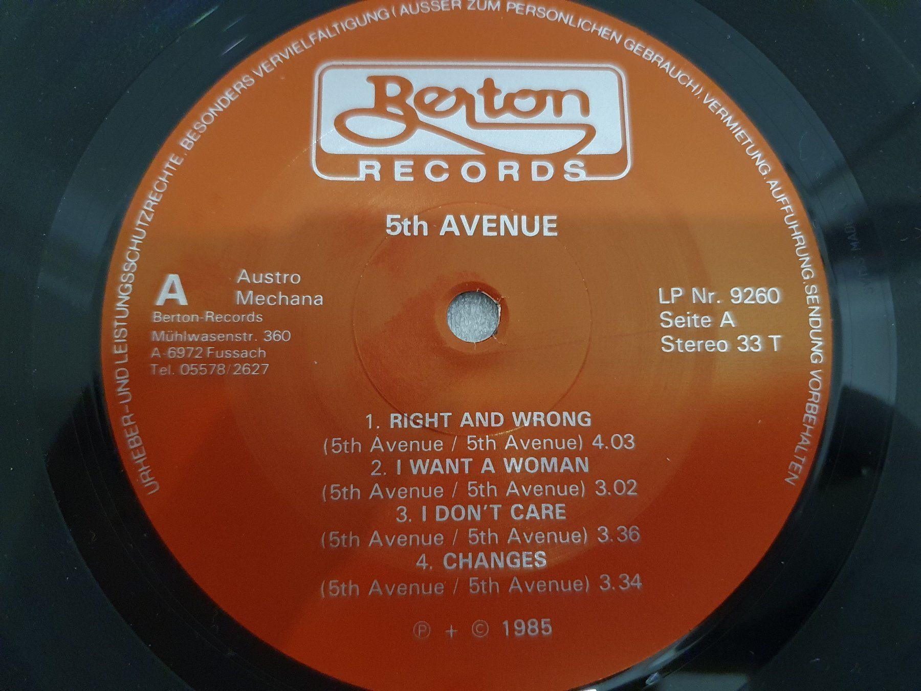 Dischi in vinile: 5th Avenue - 5th Avenue – Usato da Uster venduto da Vinyl-Leidenschaft 3