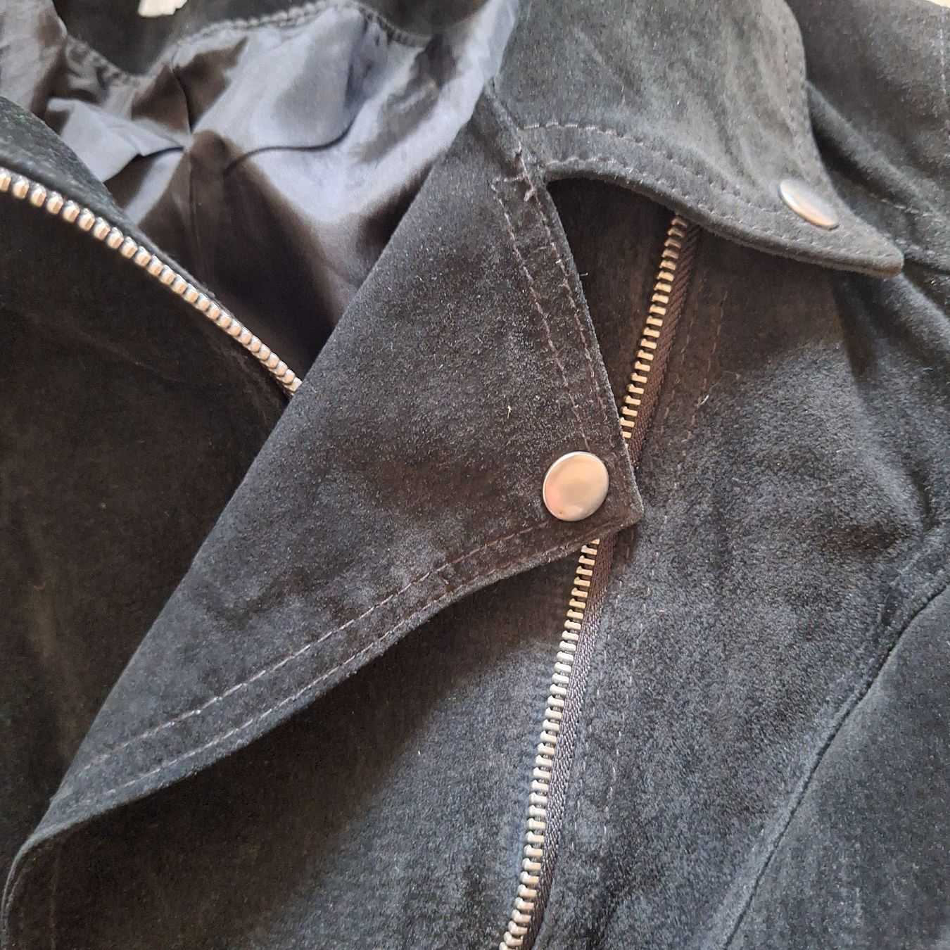 Giacche: Vero Moda Wildlederjacke, schwarz, Grösse L – Usato da Aeugstertal venduto da firefly33 5