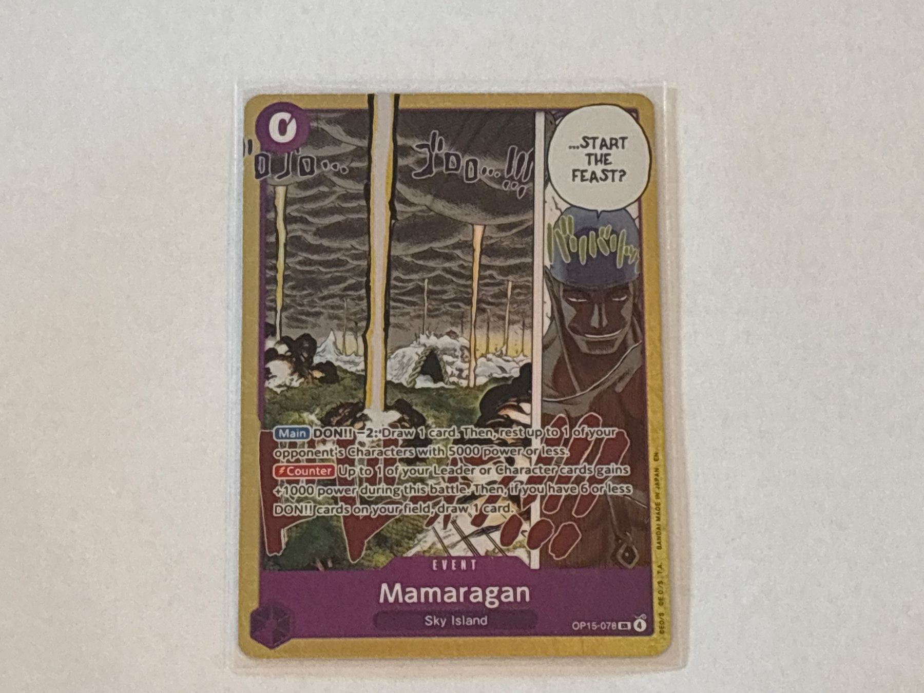 Bandai Carte collezionabili: One Piece TCG CARD OP15-078 ENG – Nuovo (secondo la descrizione) da Schaffhausen venduto da Brickorama0815