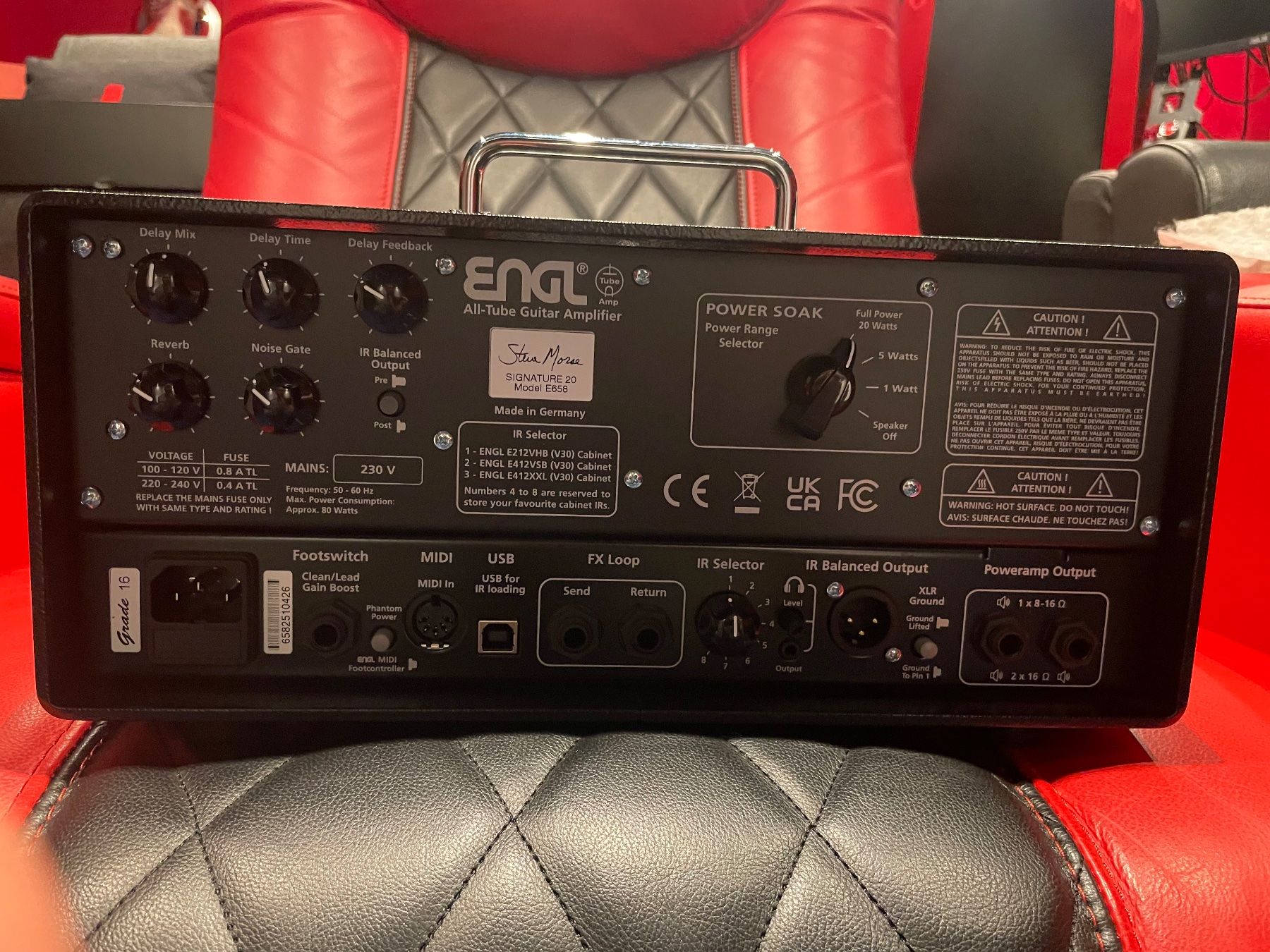 Engl Amplificatori: ENGL Steve Morse Signature 20 E658 Topteil – Usato da Wittenbach venduto da palm-s 3