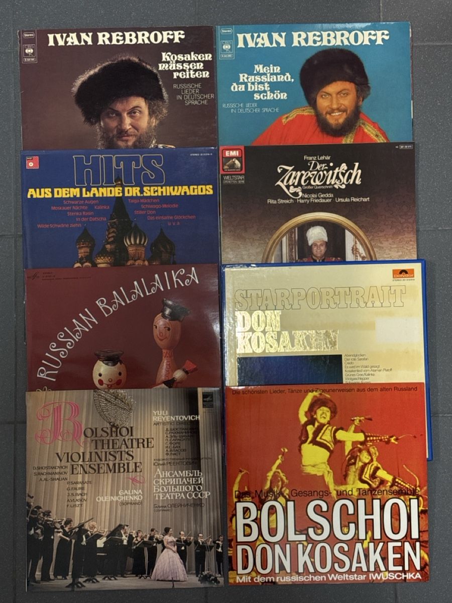 Don Kosaken Volkslieder und Musik 8 Alben mit 10 LP Platten (Gebraucht