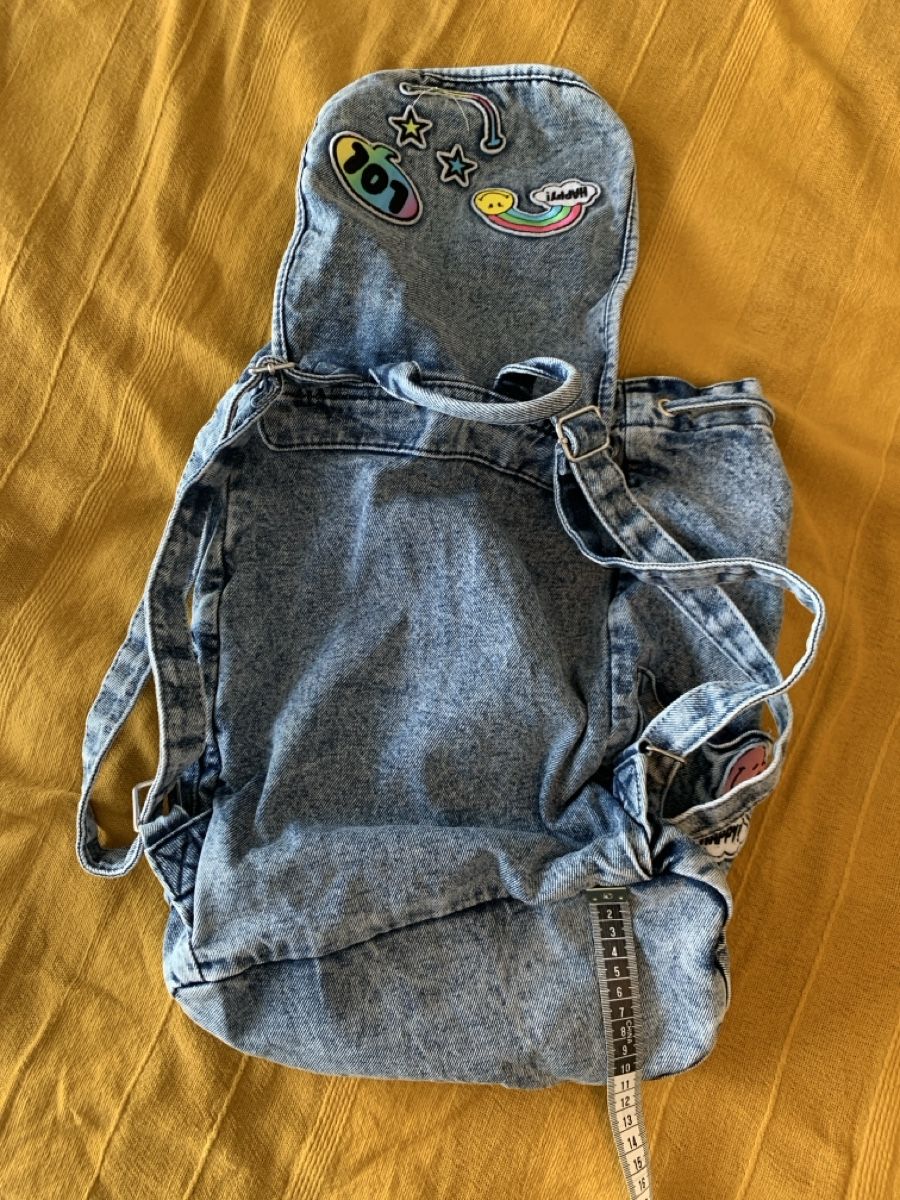 Rucksäcke: Rucksack, 100% Baumwolle, Denim – Gebraucht aus Winterthur von Samu-V 3