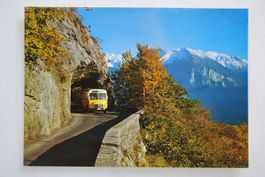 AK Strasse Brünig - Hasliberg mit Postauto