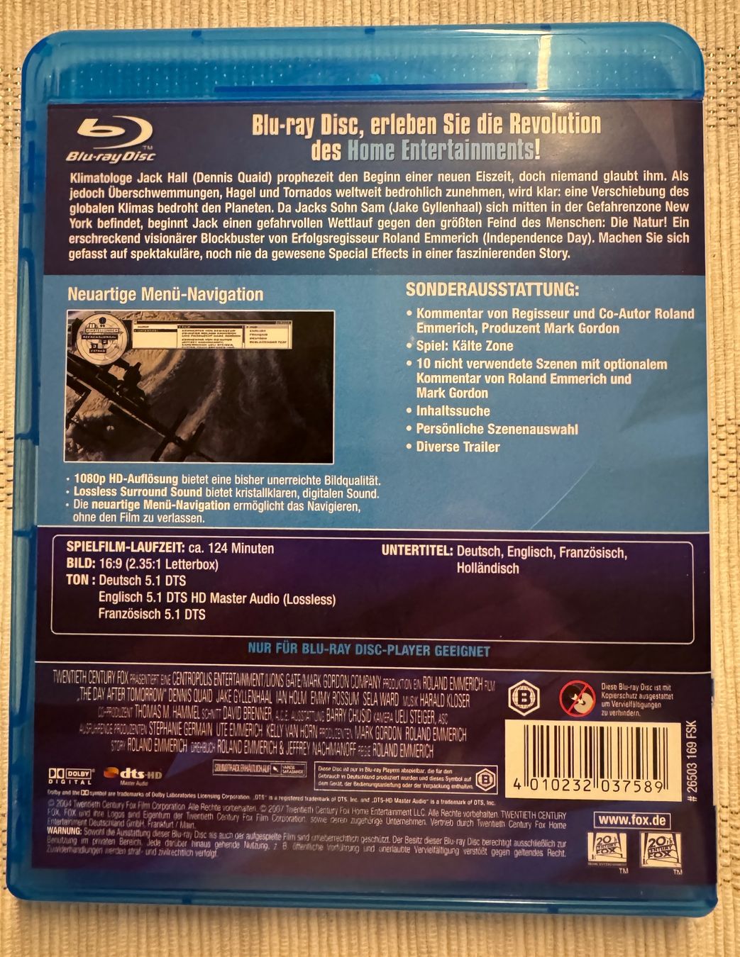 Tutti i DVDs: The Day after Tomorrow - Blu-Ray – Usato da Arbon venduto da drs64 1
