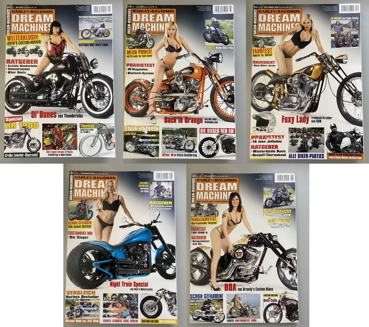 Riviste & Magazine: 40x Harley-Davidson Dream Machines von 2002 - 2009 – Usato da Langwiesen venduto da Restposten-24 7