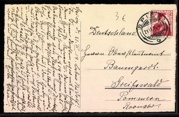 Cartoline postali: Thun, Rathausplatz u. Rathaus, Pferdekut – Usato da Berlin venduto da bartko-reher 1