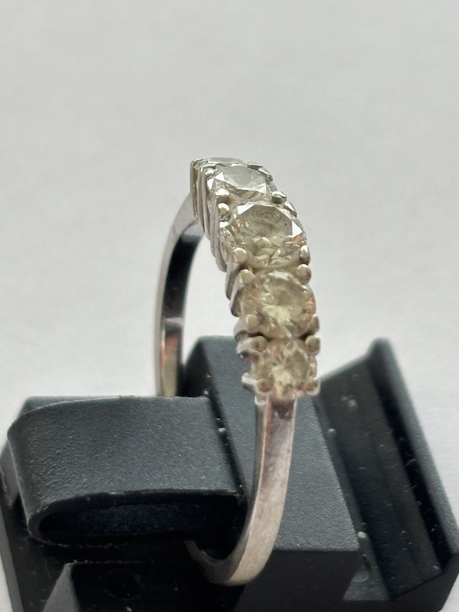 Anelli: Ring Weissgold/ Diamanten 18 Karat – Usato da Langnau am Albis venduto da flusspflege 3