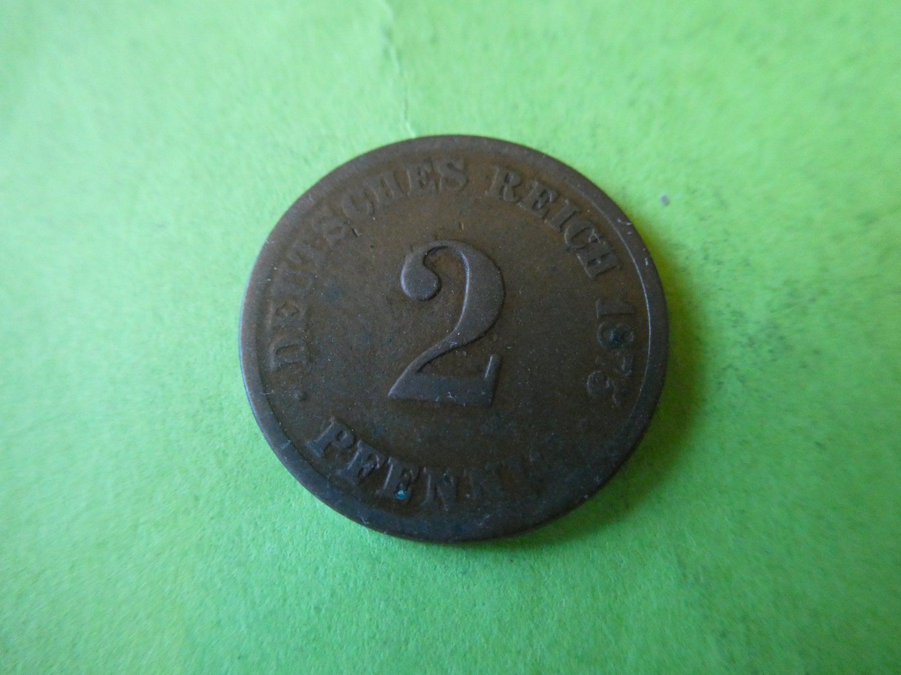 Alle Münzen: Dt. Reich 1875 E, 2 Pfennig – Gebraucht aus Hinterforst von Rohusri