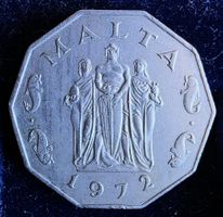 MALTA 50 CENTS 1972