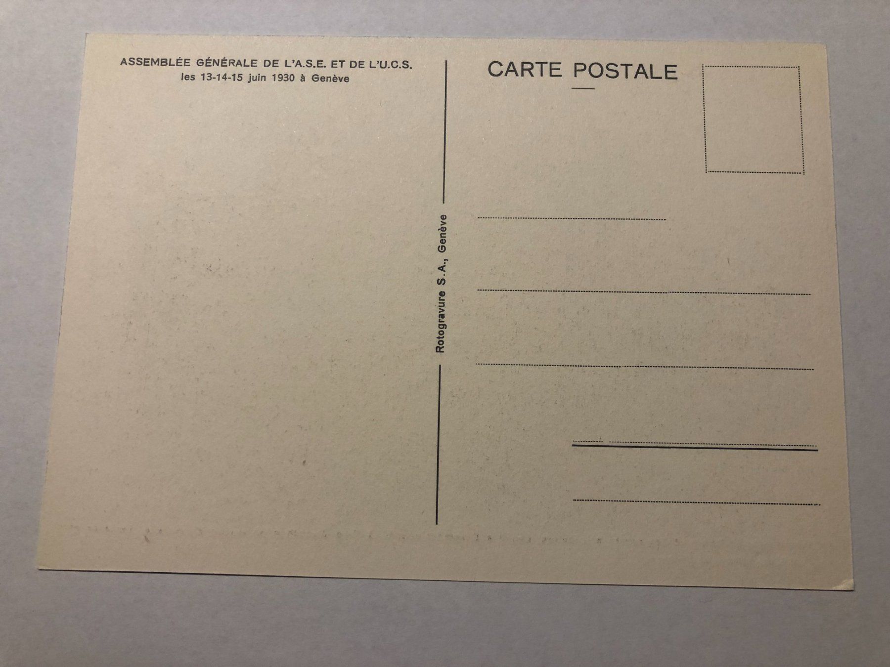 Cartes postales: Schiffsrumpfbau Sècheron 2462 Genf – D'occasion à Pfäffikon ZH par Waltoversand 1