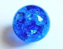 Kristallglaskugel dunkel blau