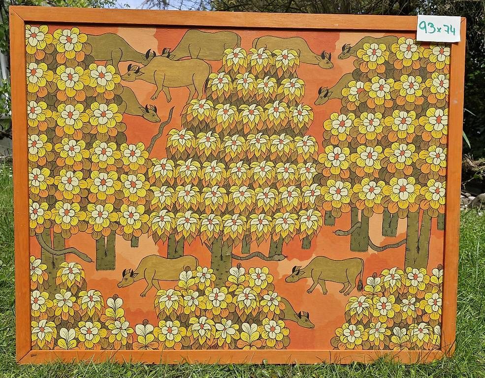 Gemälde: Bali-Bild, original – Gebraucht aus Samstagern von Karibik64