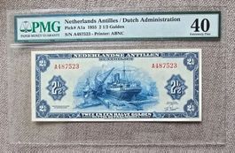Netherlands P A1a 1955 2 1/2 Gulden rare