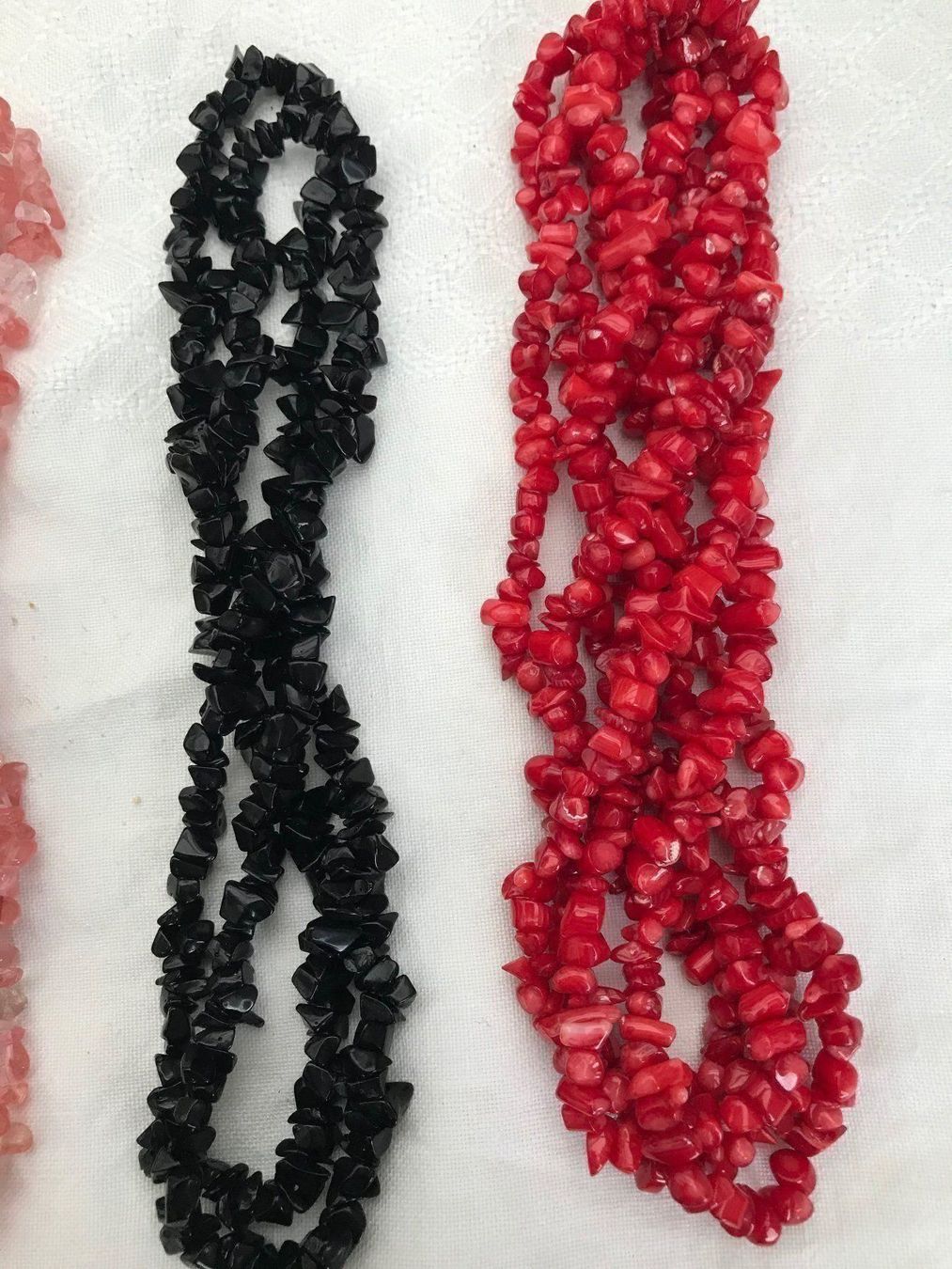 Catenine: Kette Edelstein Splitter, Onyx schwarz, neu – Nuovo e nell'imballaggio originale da Bern venduto da antigua13