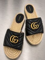 Gucci GG Marmont Espadrille Slides – Grösse 38