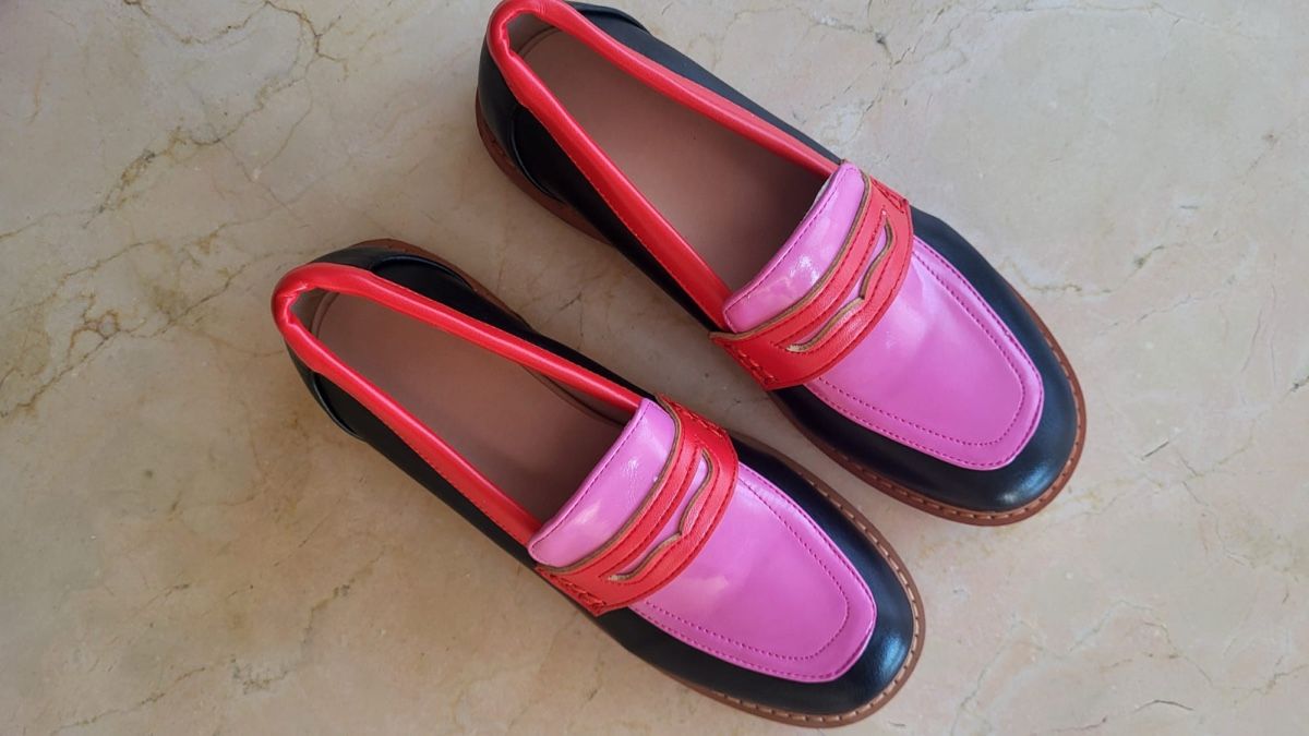 Scarpe da donna: Mocassins style Loafer, multicolore, cuir, taille 39, comme  – Nuovo e nell'imballaggio originale da Arzier-Le Muids venduto da lor_p7zs 1