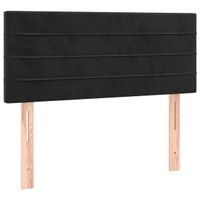 Tête de lit Noir 90x5x78/88 cm Velours