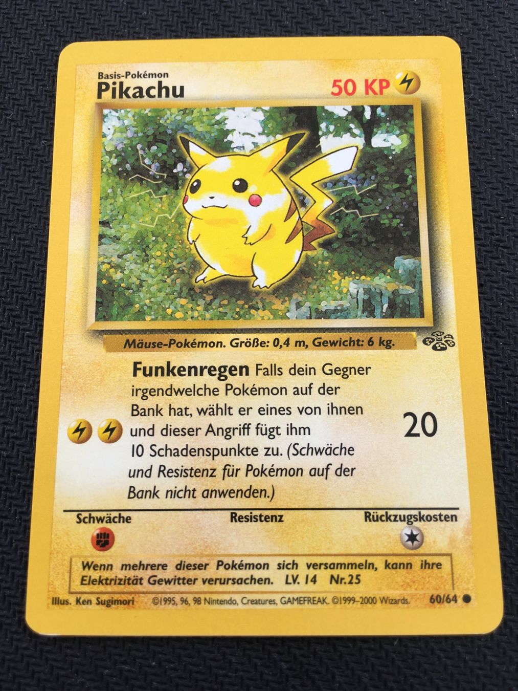 Pokémon Carte collezionabili: Pokémon - Dschungel - JU 60 - Pikachu - DE – Nuovo (secondo la descrizione) da St.Gallen venduto da Punktchen01