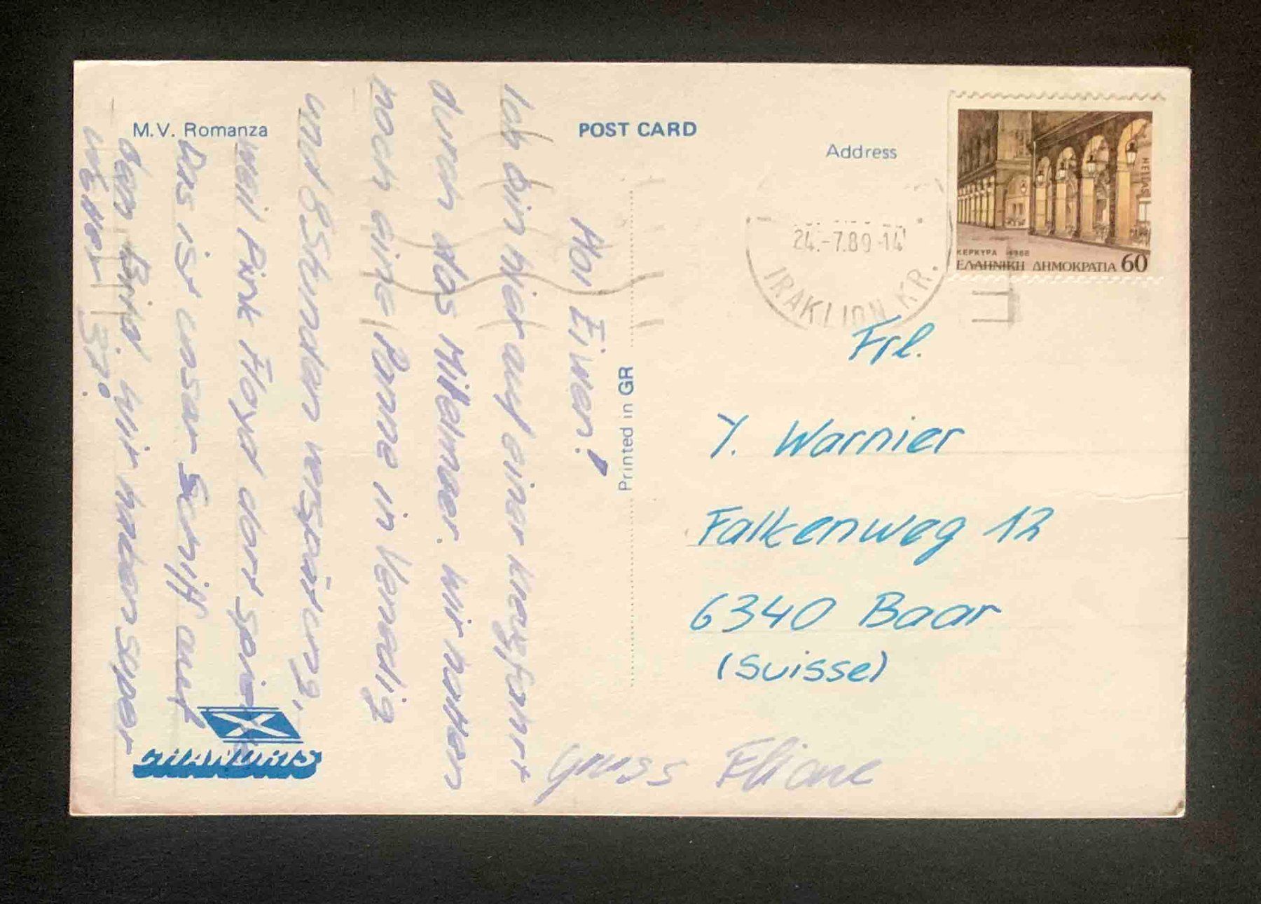 Cartoline postali: AK MV Romanza Schiff – Usato da Goldau venduto da Balkonia09 1