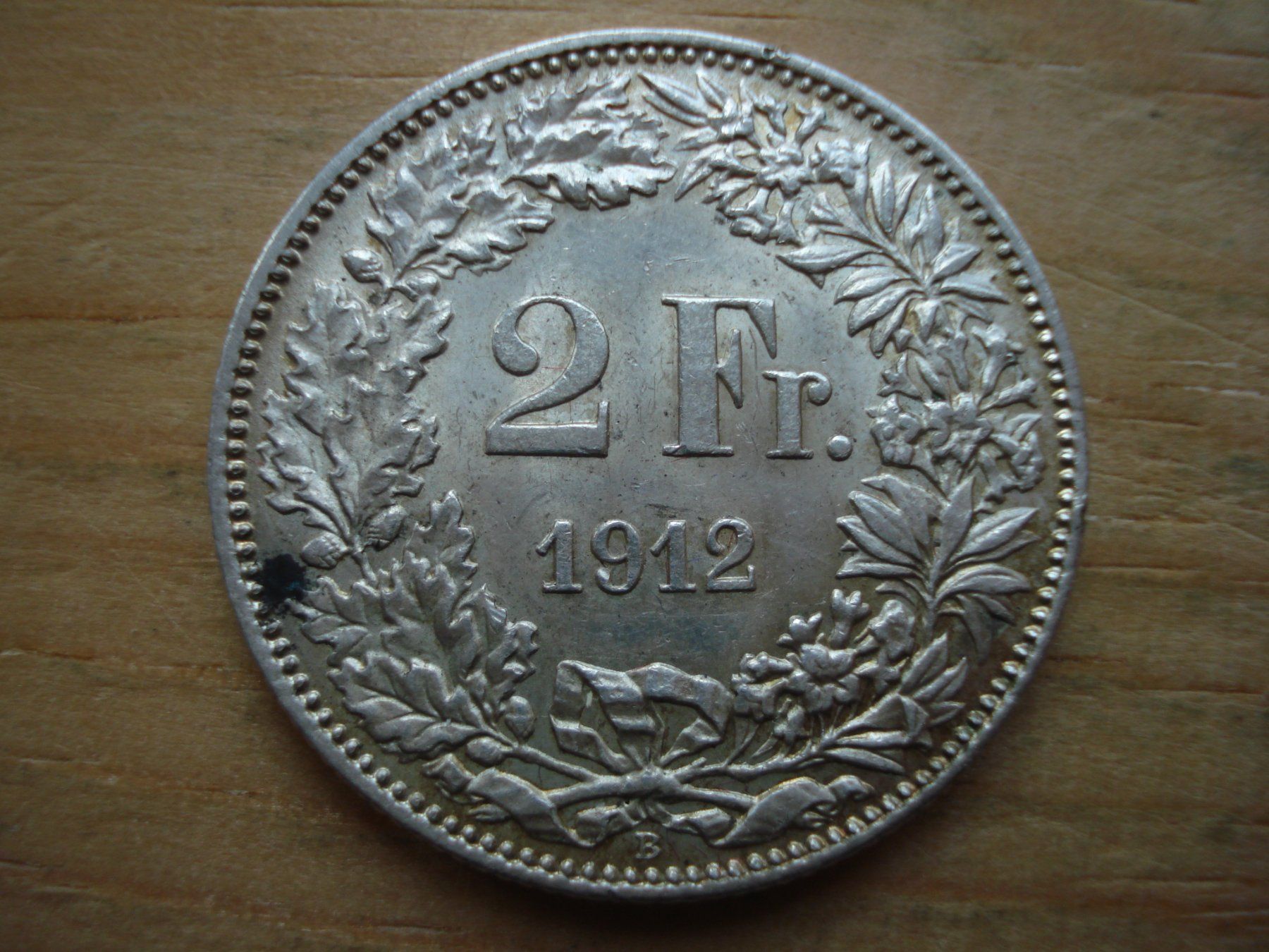 Alle Münzen: (B) 2 Franken 1912 UNZ- – Gebraucht aus Erlach von Net-Coins