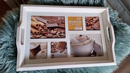 Serviertablett für Fotos ,weiss