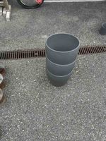 Blumentopf 3 Stuck Grau Kunststoff