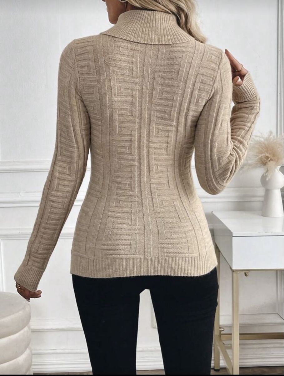 Shein Maglioni & Felpe: Strickpullover mit Rollkragen - Beige, Grösse S/M – Usato da Oberhofen Thun'see venduto da ClaudiaKelesh 2
