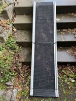 Hunderampe faltbar Aluminium schwarz/silber